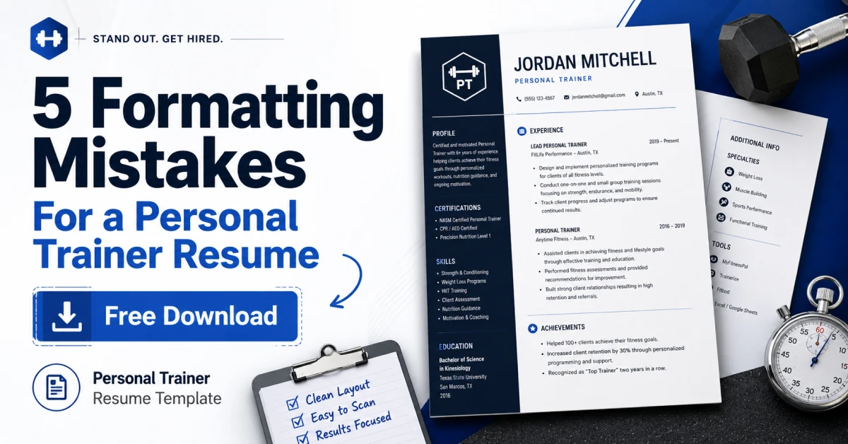 Personal Trainer Resume