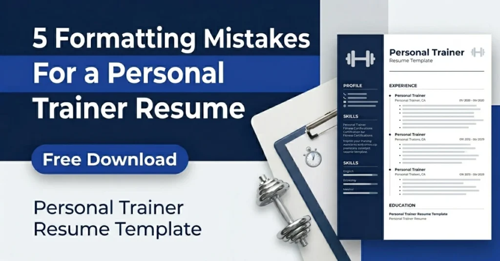 Personal Trainer Resume