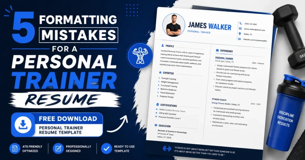 Personal Trainer Resume