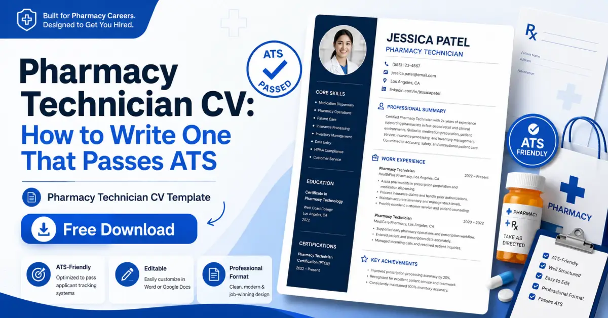 Pharmacy Technician CV