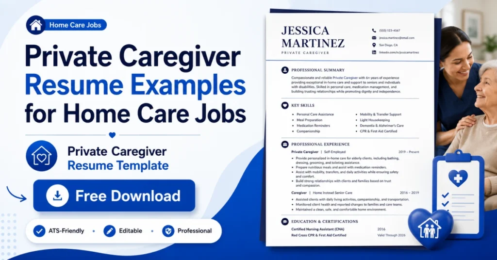 Caregiver resume