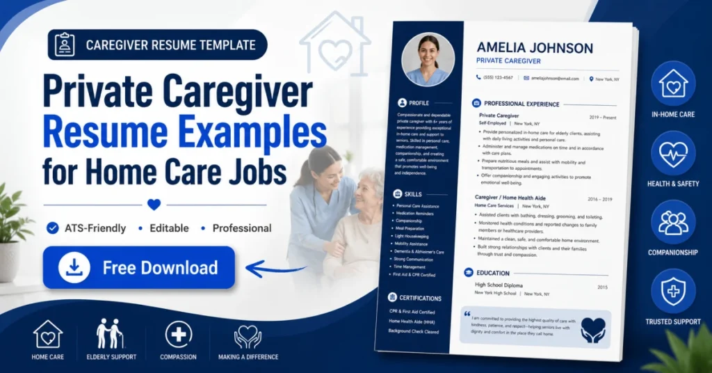 Caregiver resume